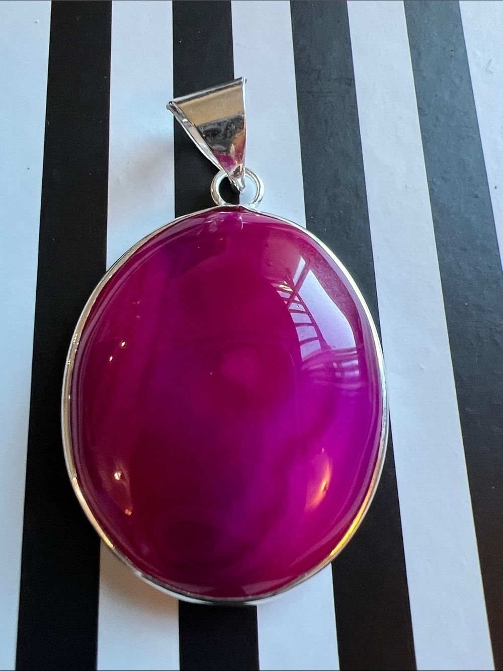 Pink Botswana Agate Pendant Gemstone
